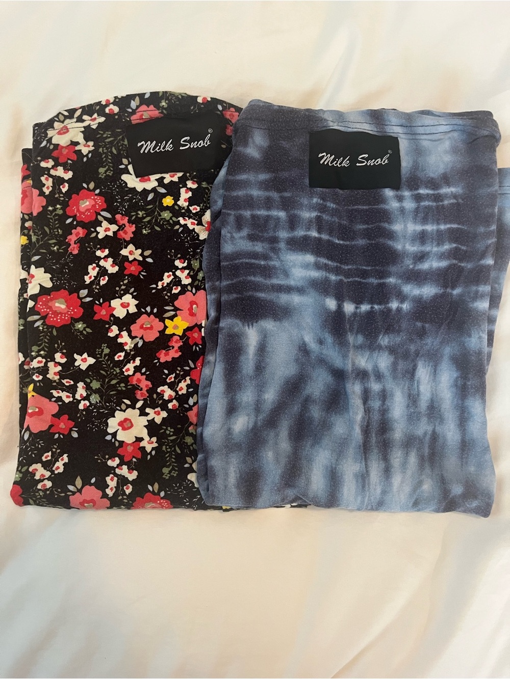 Milk Snob Floral & Tie-Dye Nursing Cover Set - Black, Pink & Blue
